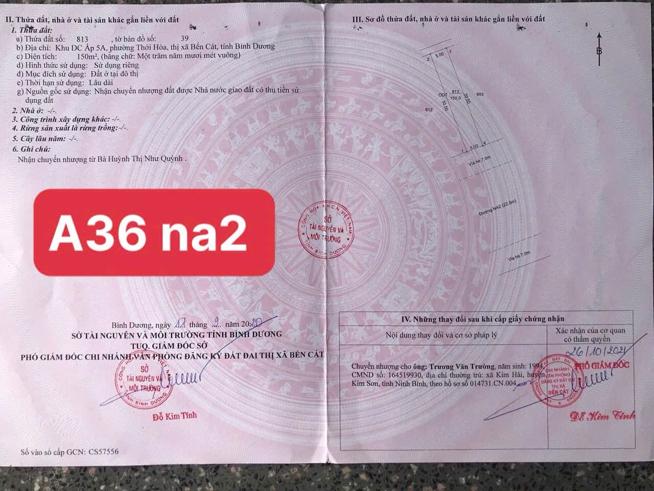 bán đất đường na2 mỹ phước 4